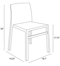Hanna Chair dimensions